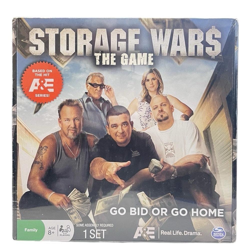 New Sealed A & E Series Storage Wars The Game Go Bid or Go Home Dave Barry .....